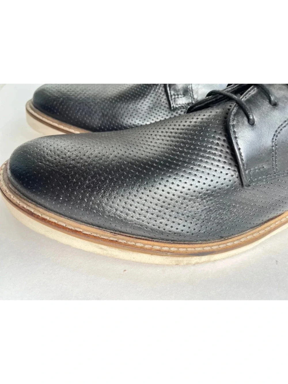 Steven Madden Mens Oxford Style Dress Shoes Lace Up Size 11 Black